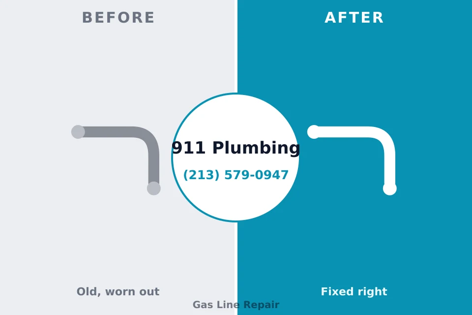 Before and after: plumbing repair Chenoa, IL